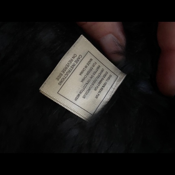 Black Rabbit Fur Vest - Picture 3 of 5